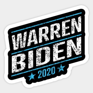 Elizabeth Warren and Joe Biden on the one ticket? Sticker